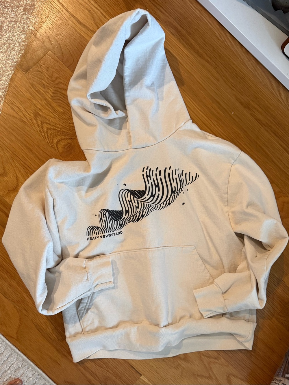 Cream Graphic Hoodie